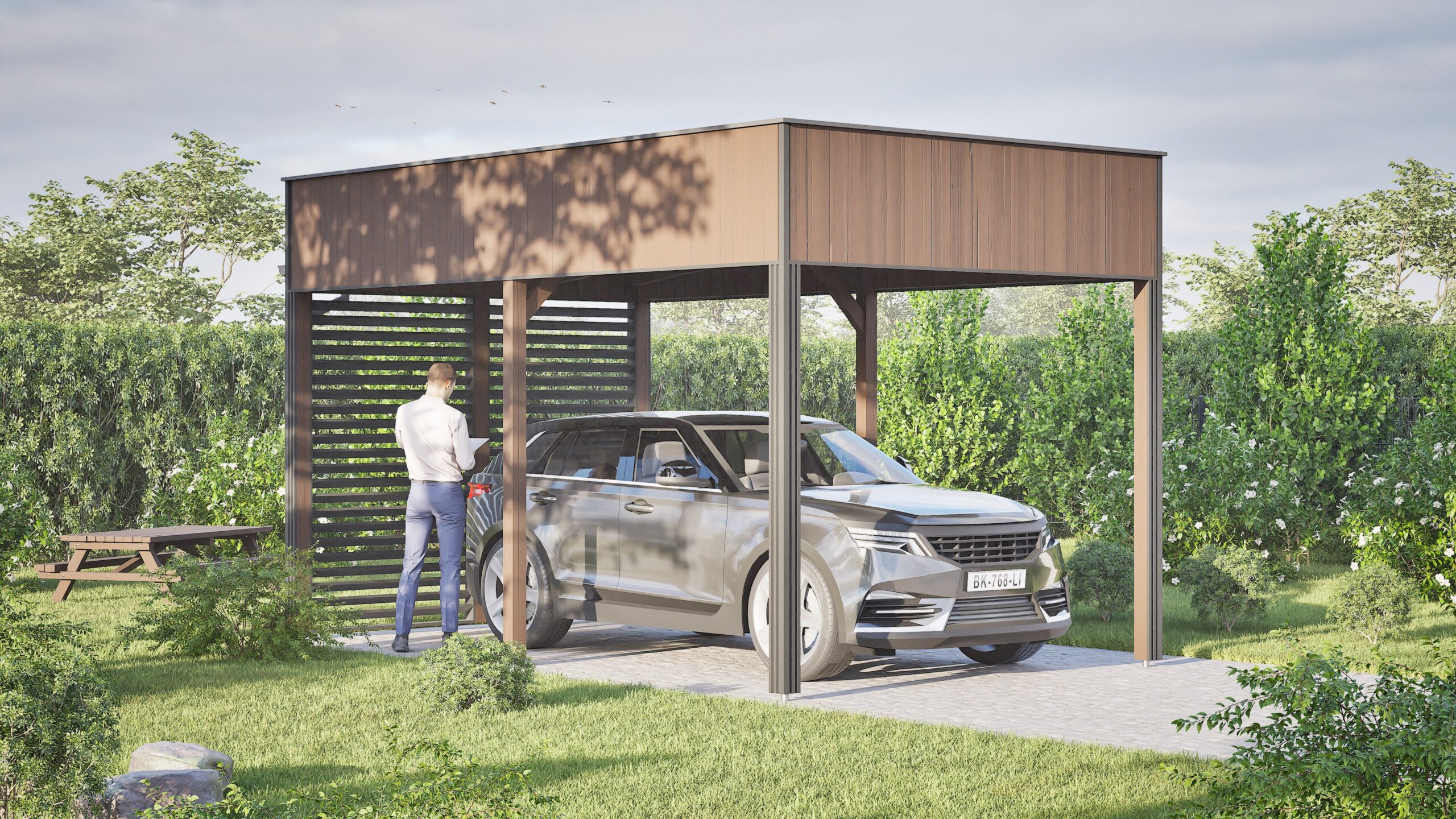 Wiata jednostanowiskowa